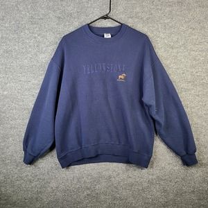 VTG 90s Yellowstone Jerzees Super Sweats Jumper Made In USA Men's L Sweatshirt